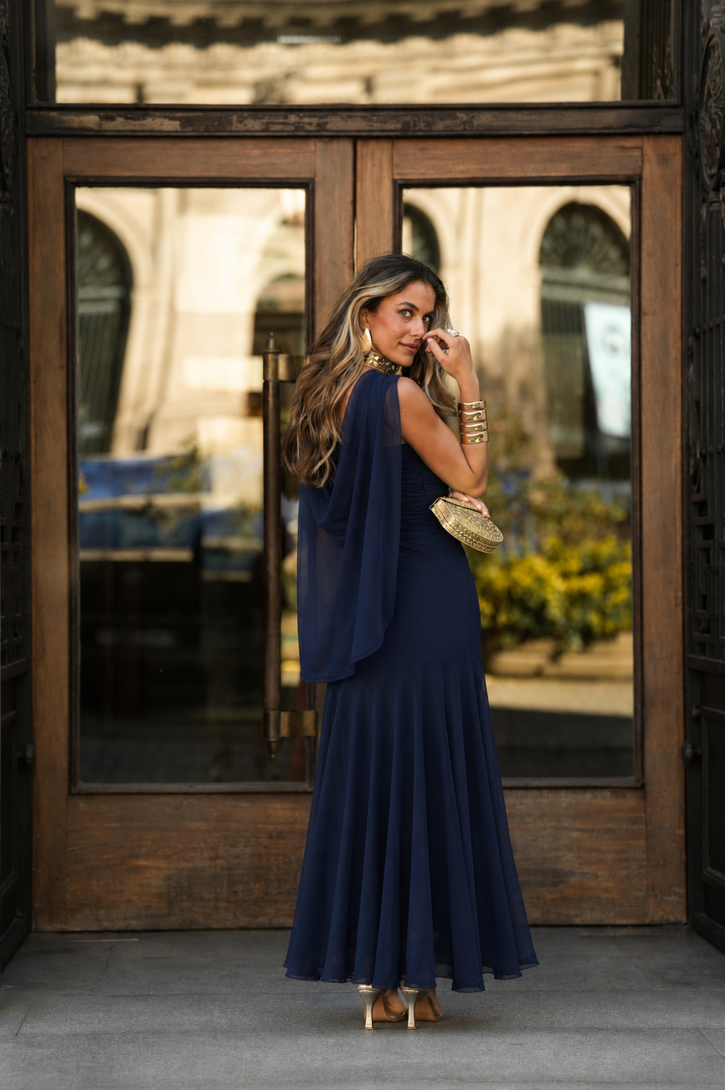 VESTIDO LETÍCIA AZUL MARINHO