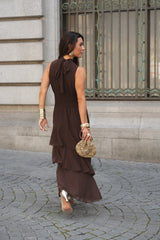 VESTIDO CATE CASTANHO