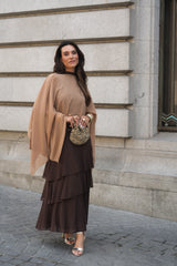 VESTIDO CATE CASTANHO
