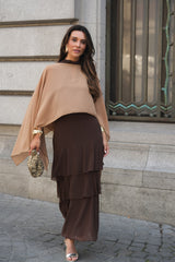 VESTIDO CATE CASTANHO