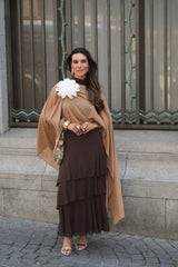 VESTIDO CATE CASTANHO