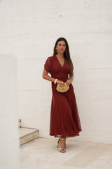 VESTIDO CANNES TERRACOTA