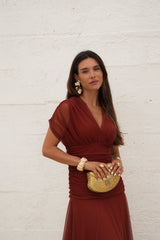 VESTIDO CANNES TERRACOTA
