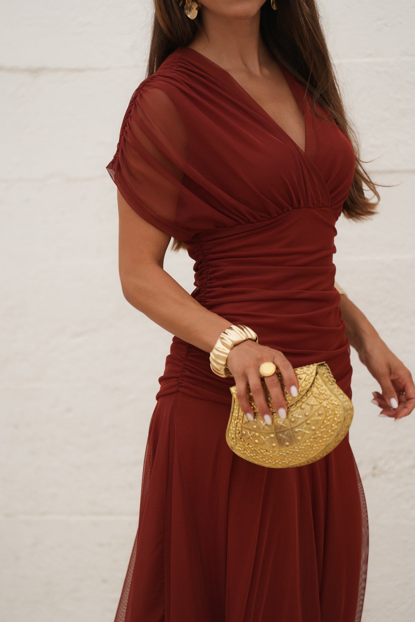 VESTIDO CANNES TERRACOTA
