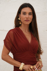 VESTIDO CANNES TERRACOTA