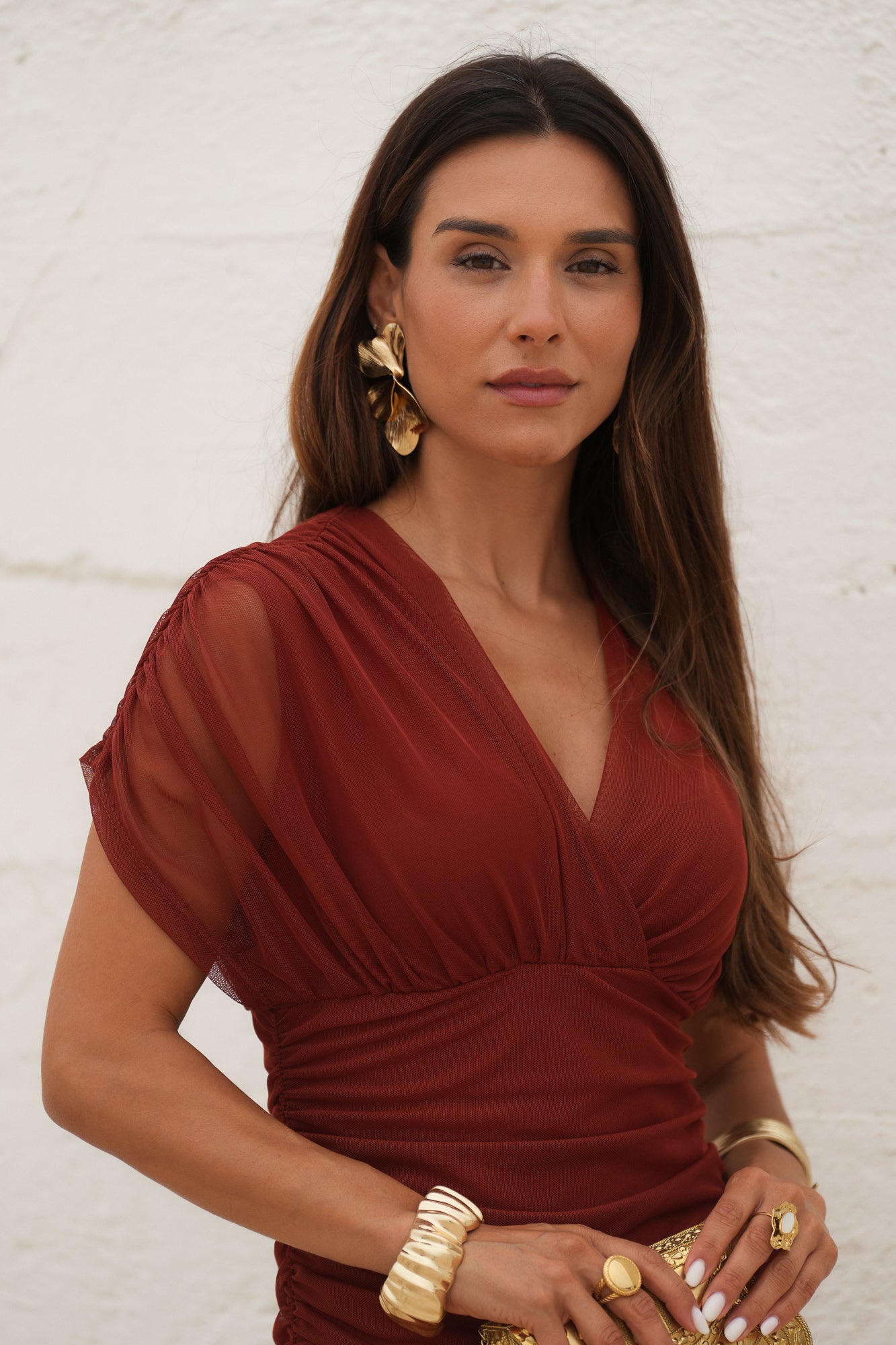 VESTIDO CANNES TERRACOTA