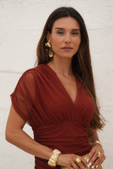 VESTIDO CANNES TERRACOTA