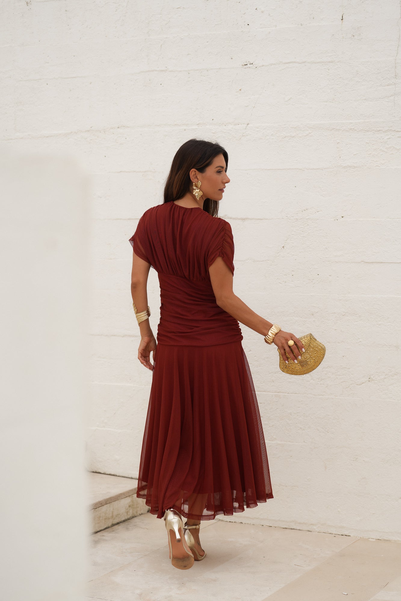 VESTIDO CANNES TERRACOTA