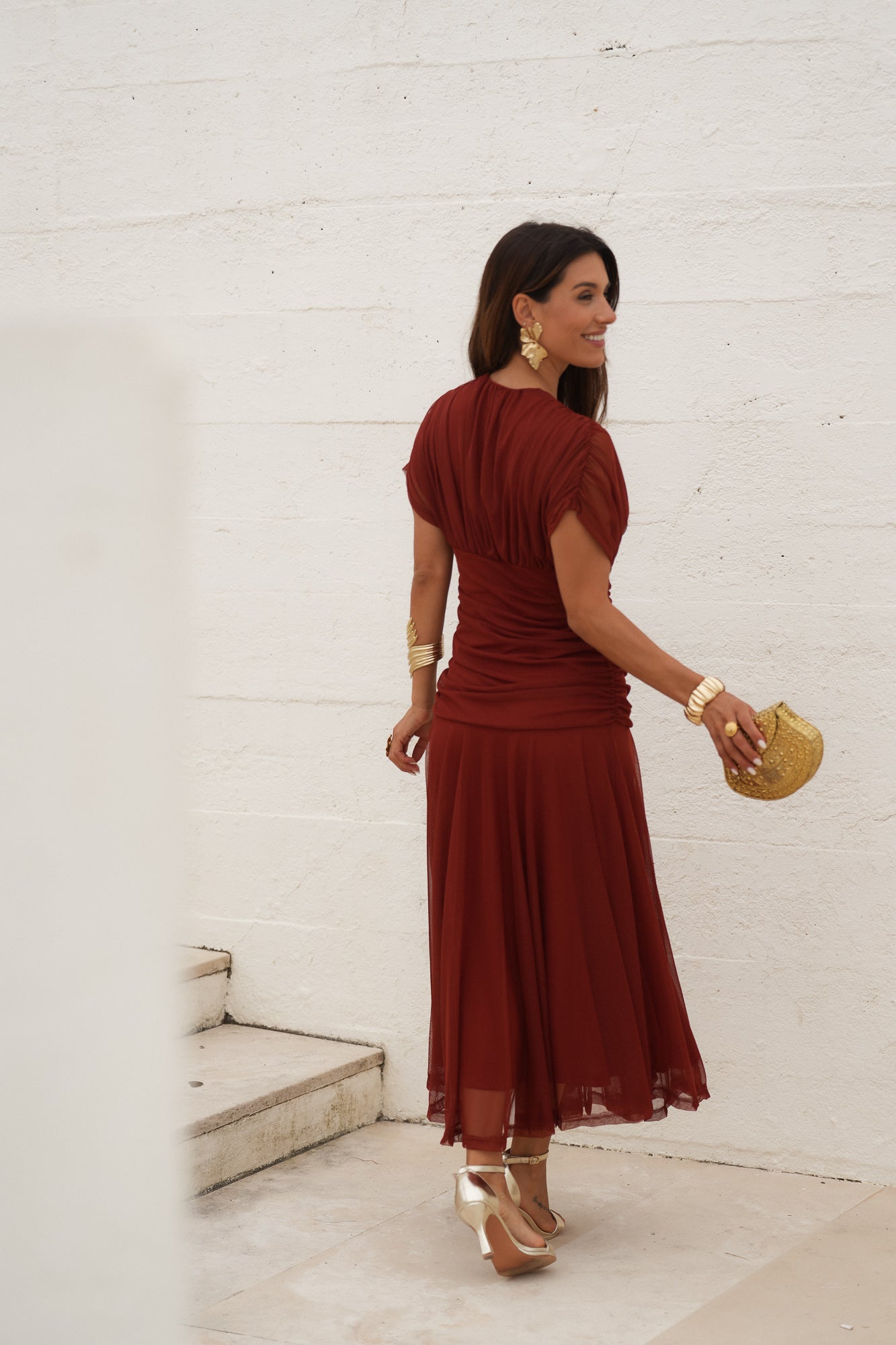 VESTIDO CANNES TERRACOTA