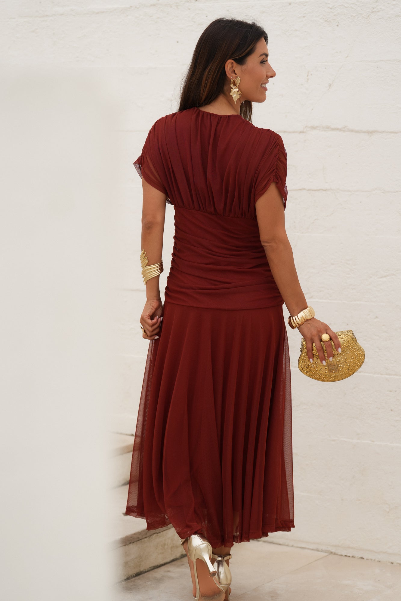 VESTIDO CANNES TERRACOTA