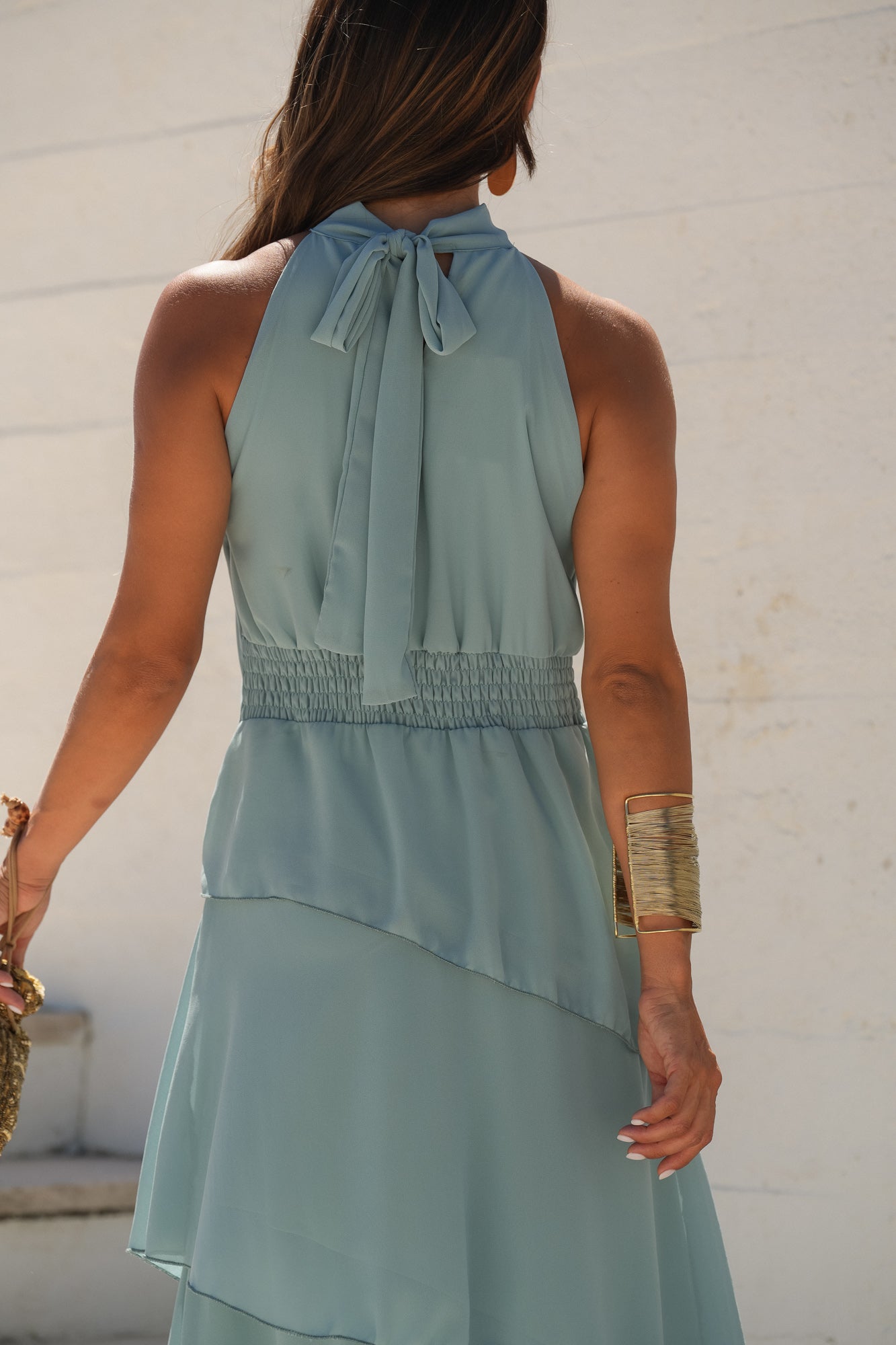 VESTIDO POSITANO TURQUESA