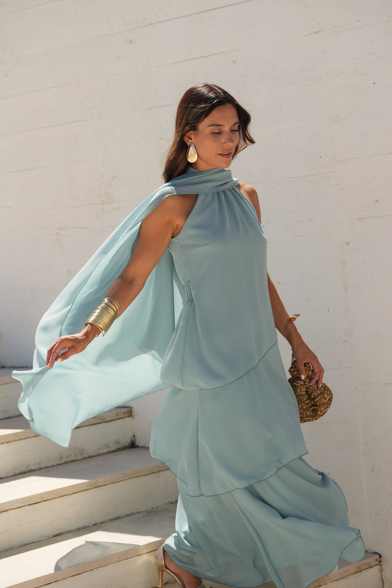 VESTIDO POSITANO TURQUESA