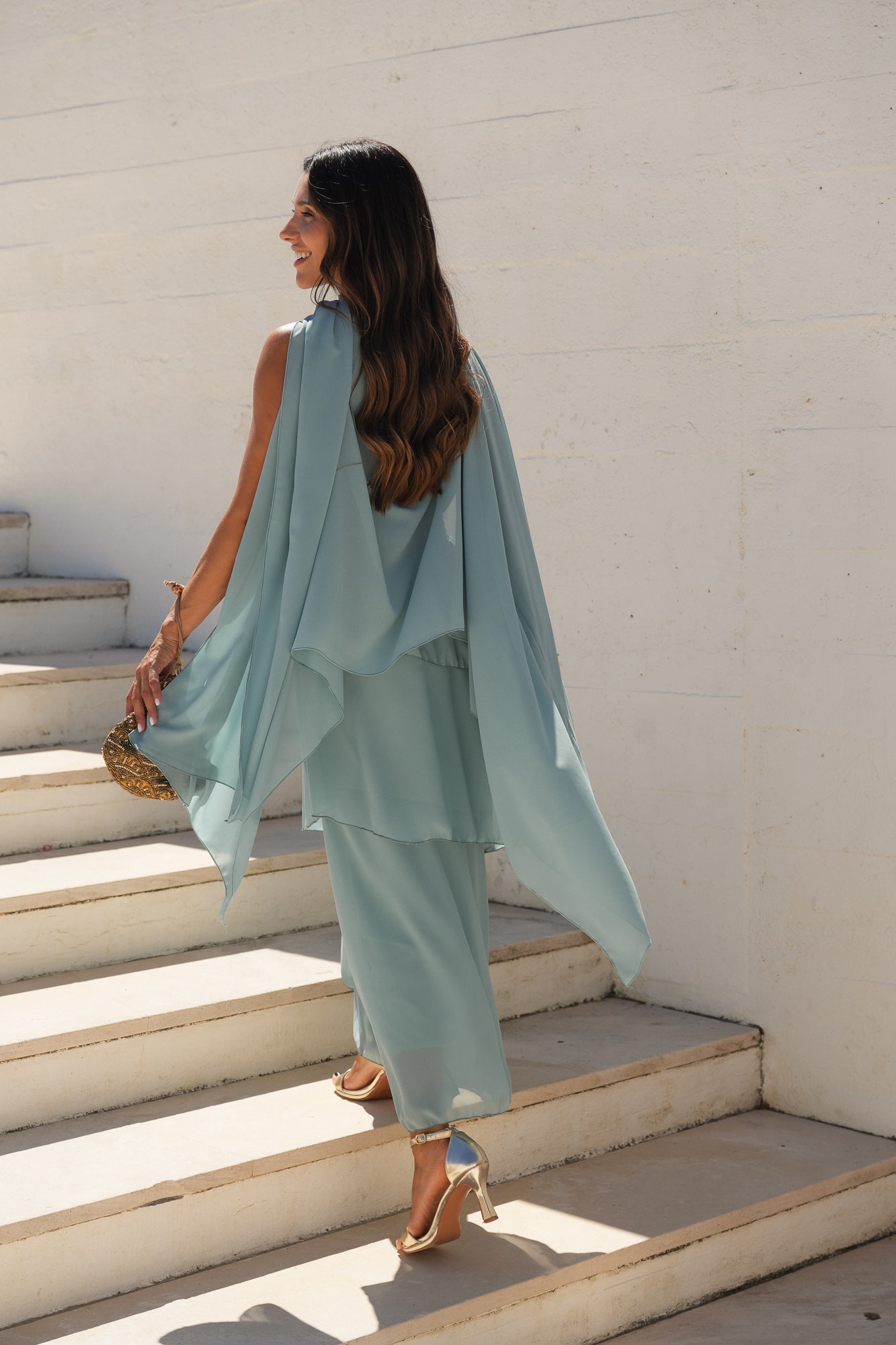 VESTIDO POSITANO TURQUESA