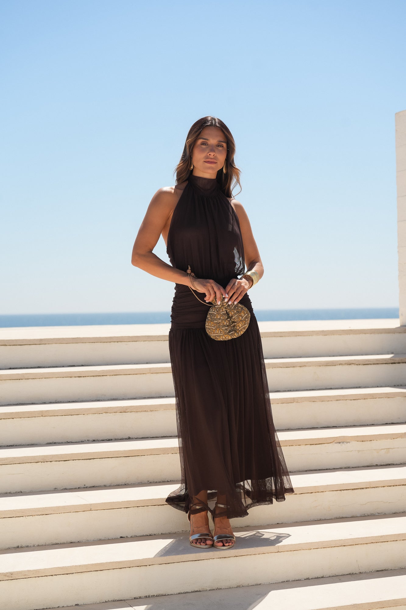 VESTIDO LAGOS CASTANHO