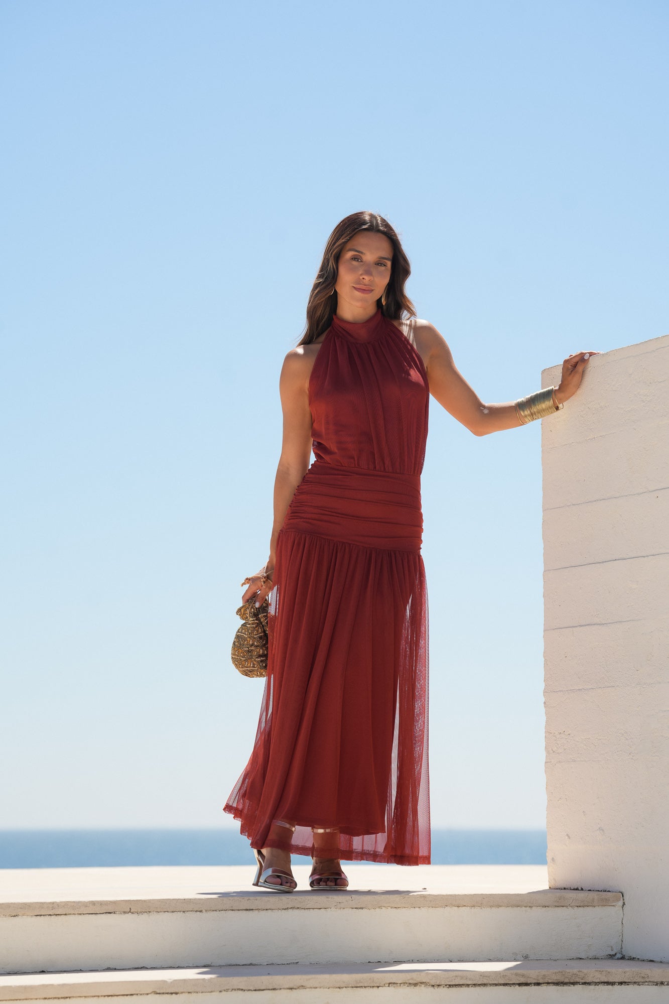 VESTIDO LAGOS TIJOLO