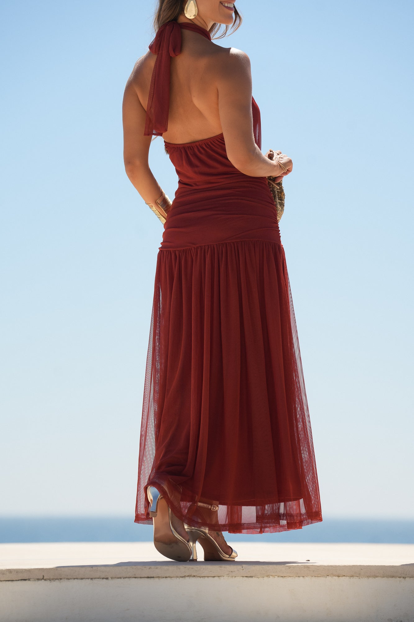 VESTIDO LAGOS TIJOLO