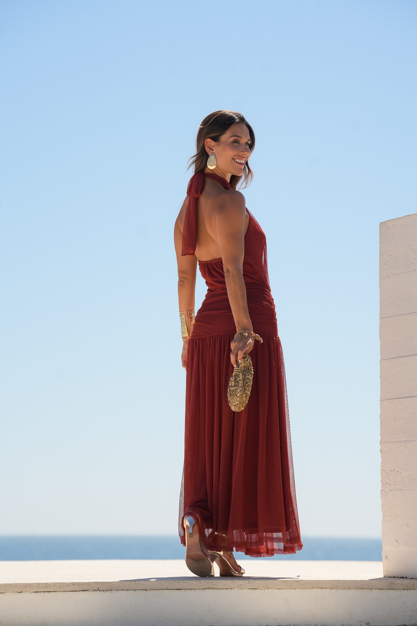 VESTIDO LAGOS TIJOLO