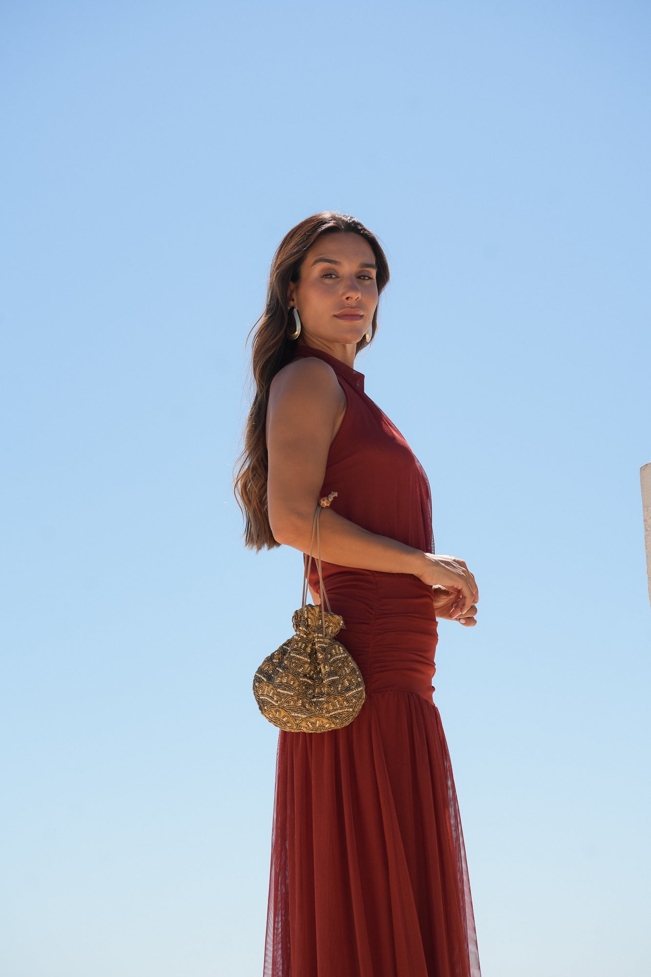 VESTIDO LAGOS TIJOLO