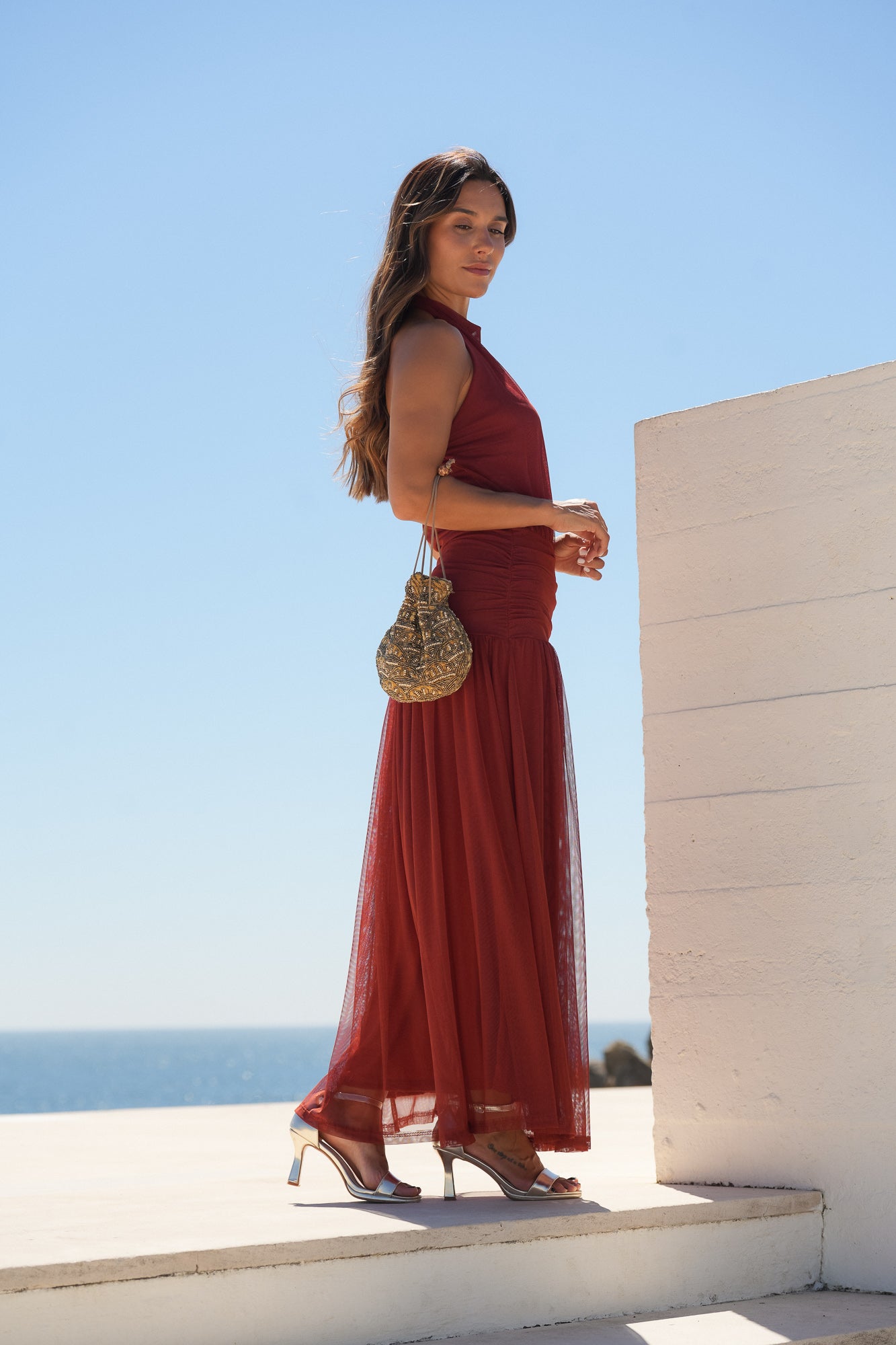 VESTIDO LAGOS TIJOLO