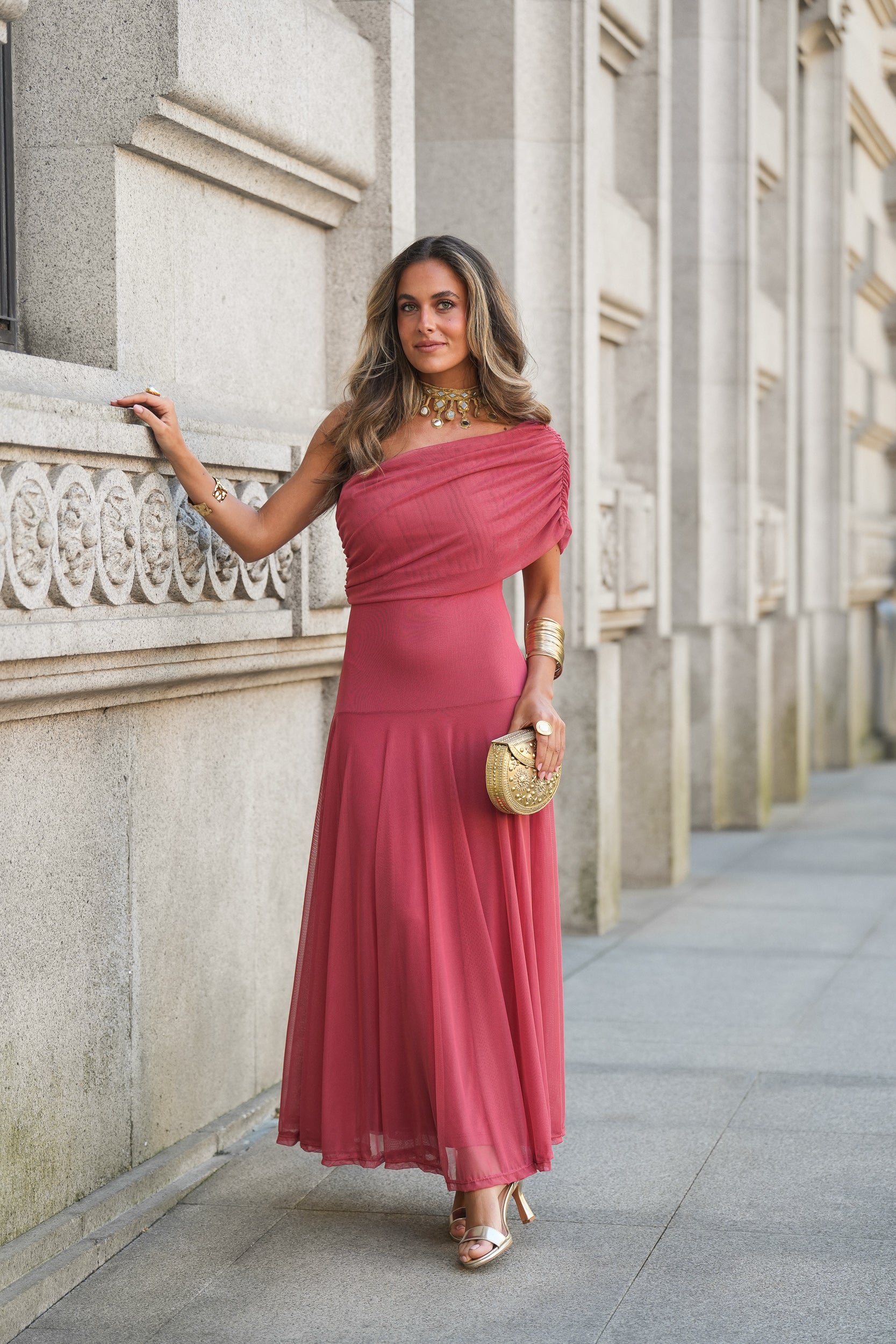 VESTIDO VALENTINA CORAL