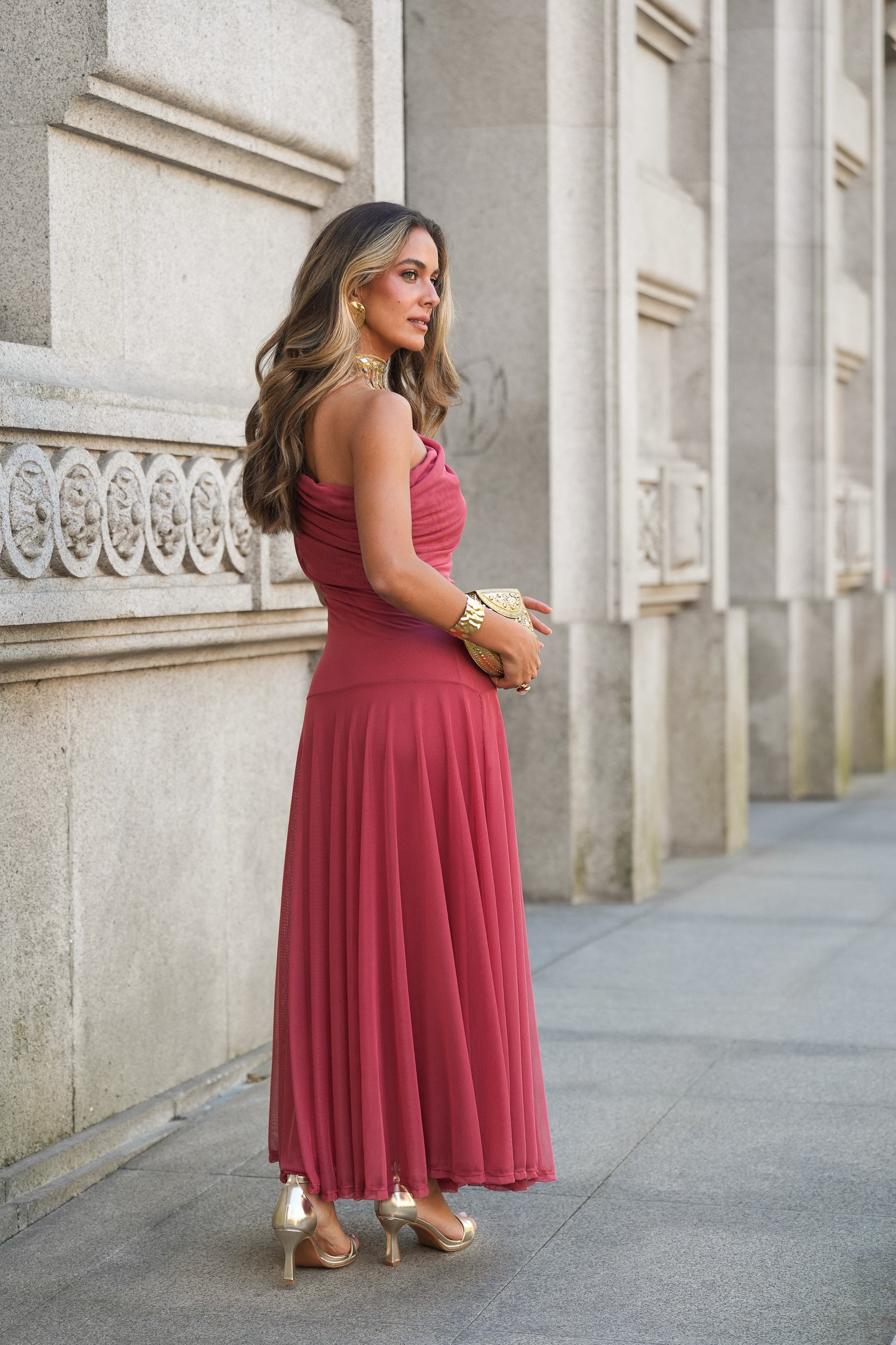 VESTIDO VALENTINA CORAL