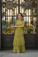 PREVENTA VESTIDO CAMELIA VERDE LIMA (Envío 22/05 al 25/05)