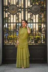 PREVENTA VESTIDO CAMELIA VERDE LIMA (Envío 22/05 al 25/05)