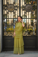 PREVENTA VESTIDO CAMELIA VERDE LIMA (Envío 22/05 al 25/05)