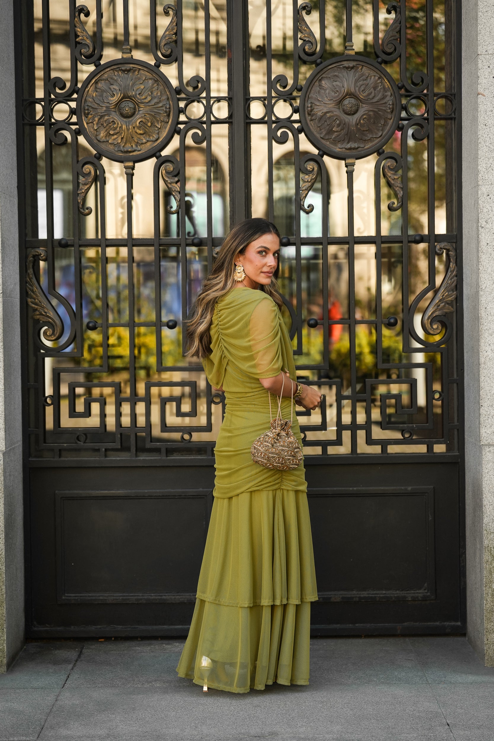PREVENTA VESTIDO CAMELIA VERDE LIMA (Envío 22/05 al 25/05)
