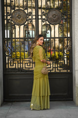 PREVENTA VESTIDO CAMELIA VERDE LIMA (Envío 22/05 al 25/05)