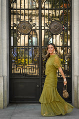 PREVENTA VESTIDO CAMELIA VERDE LIMA (Envío 22/05 al 25/05)