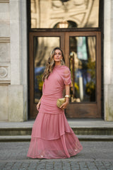VESTIDO CAMÉLIA ROSA VELHO