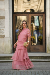 VESTIDO CAMÉLIA ROSA VELHO