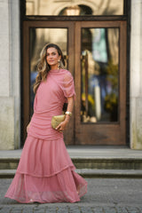VESTIDO CAMÉLIA ROSA VELHO