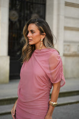 VESTIDO CAMÉLIA ROSA VELHO