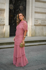 VESTIDO CAMÉLIA ROSA VELHO