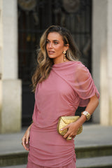 VESTIDO CAMÉLIA ROSA VELHO