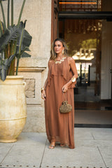 JULIE TERRACOTTA DRESS