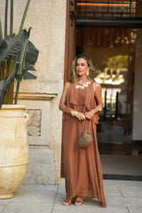JULIE TERRACOTTA DRESS
