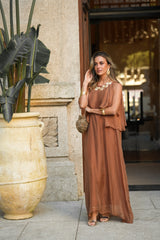JULIE TERRACOTTA DRESS