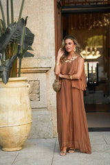 JULIE TERRACOTTA DRESS