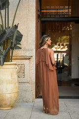 JULIE TERRACOTTA DRESS