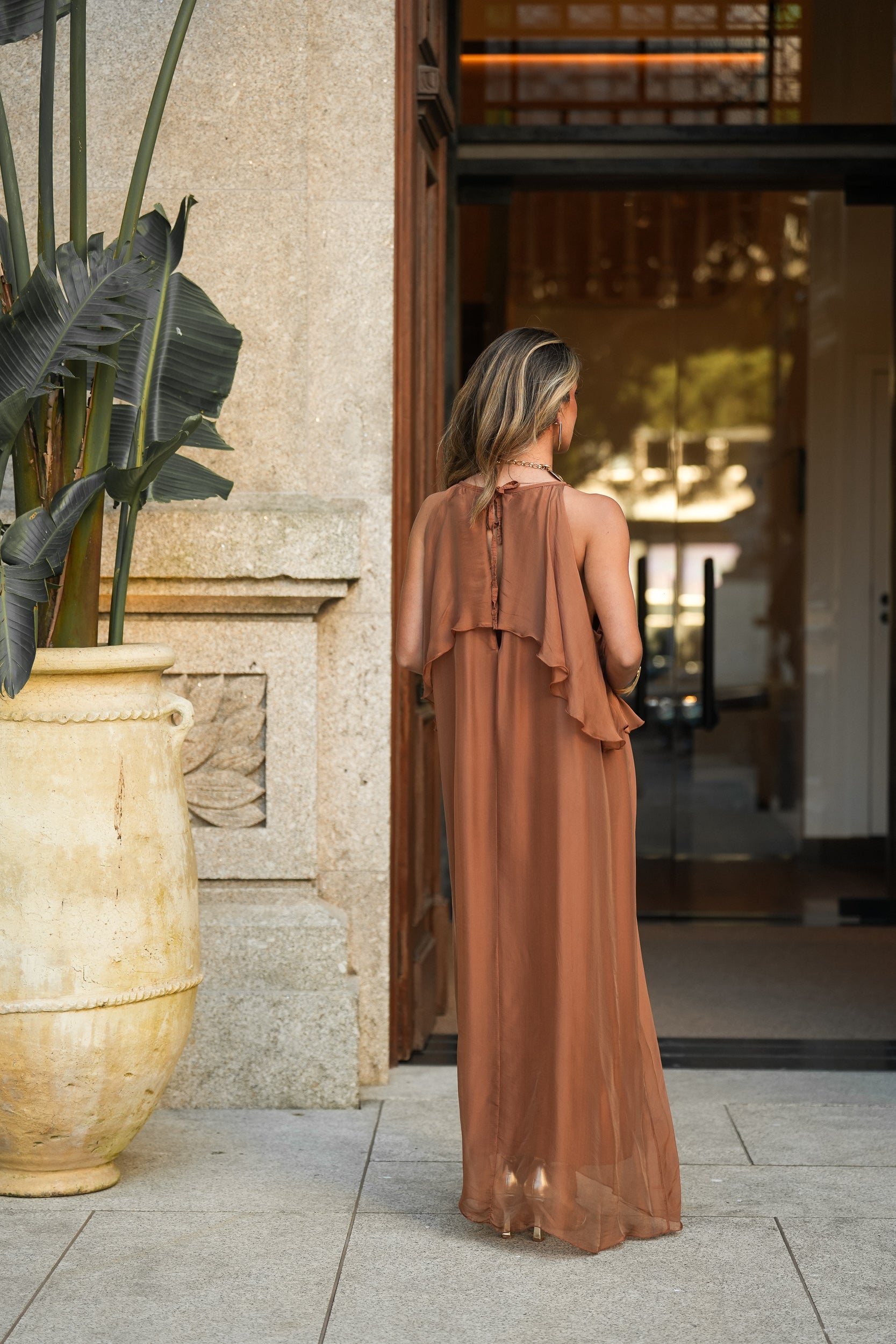 JULIE TERRACOTTA DRESS