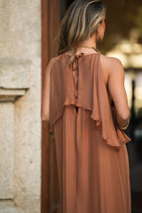 JULIE TERRACOTTA DRESS