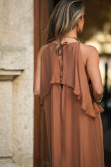 JULIE TERRACOTTA DRESS
