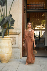 JULIE TERRACOTTA DRESS