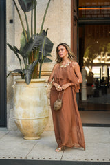 JULIE TERRACOTTA DRESS