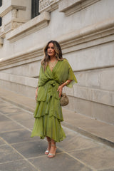 CARLOTA LIME GREEN DRESS