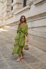 CARLOTA LIME GREEN DRESS