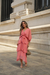 CARLOTA SALMON DRESS